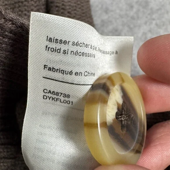 Quince Cardigan Sweater Womens Size S Organic Cotton Cropped Button Front - Picture 7 of 12